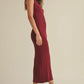 Merry Merlot- Ribbed Midi Dress