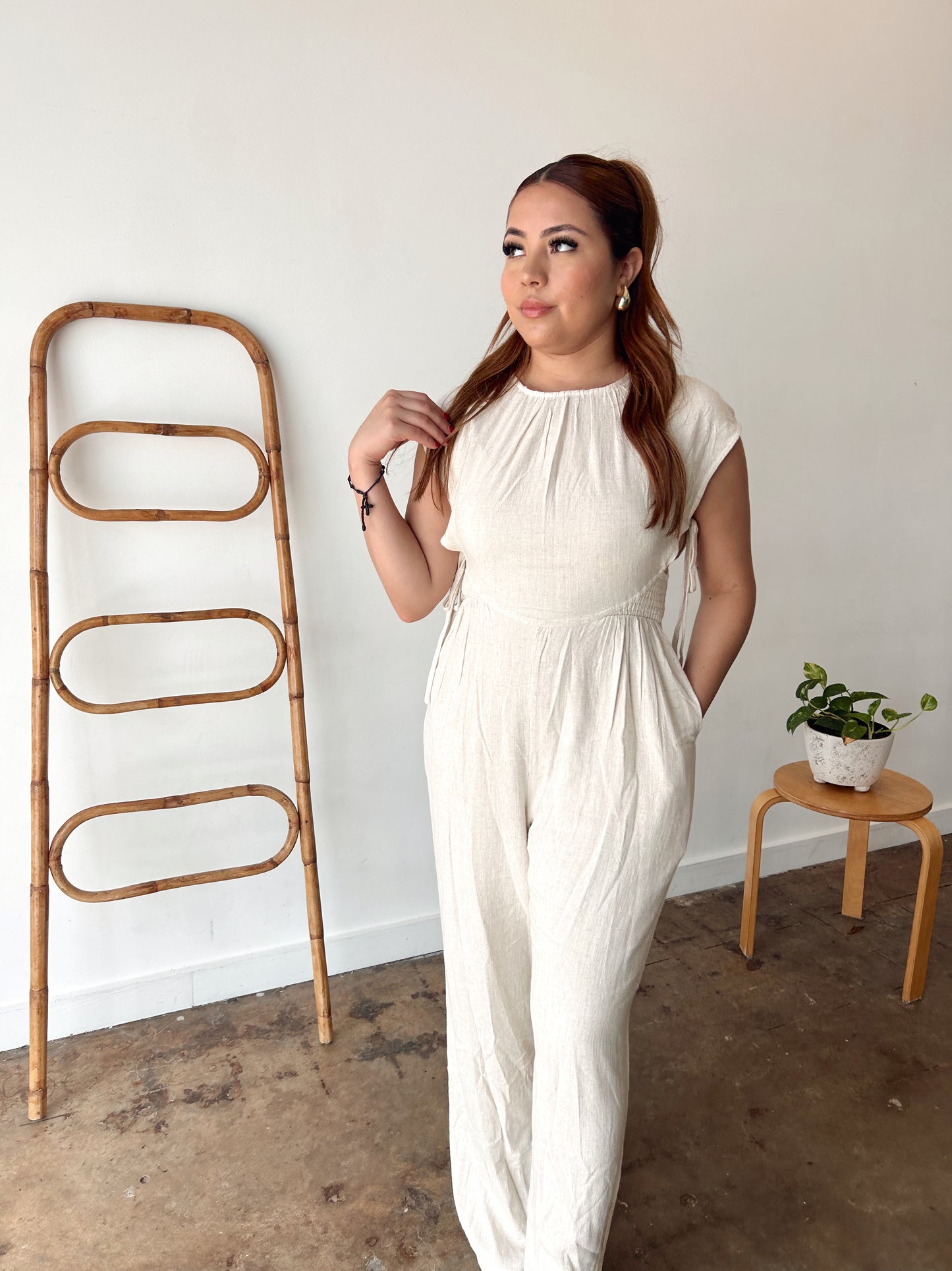 Sunlee Linen Jumpsuit