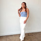 Capri - Summer Knit Halter Top (Sky Blue)