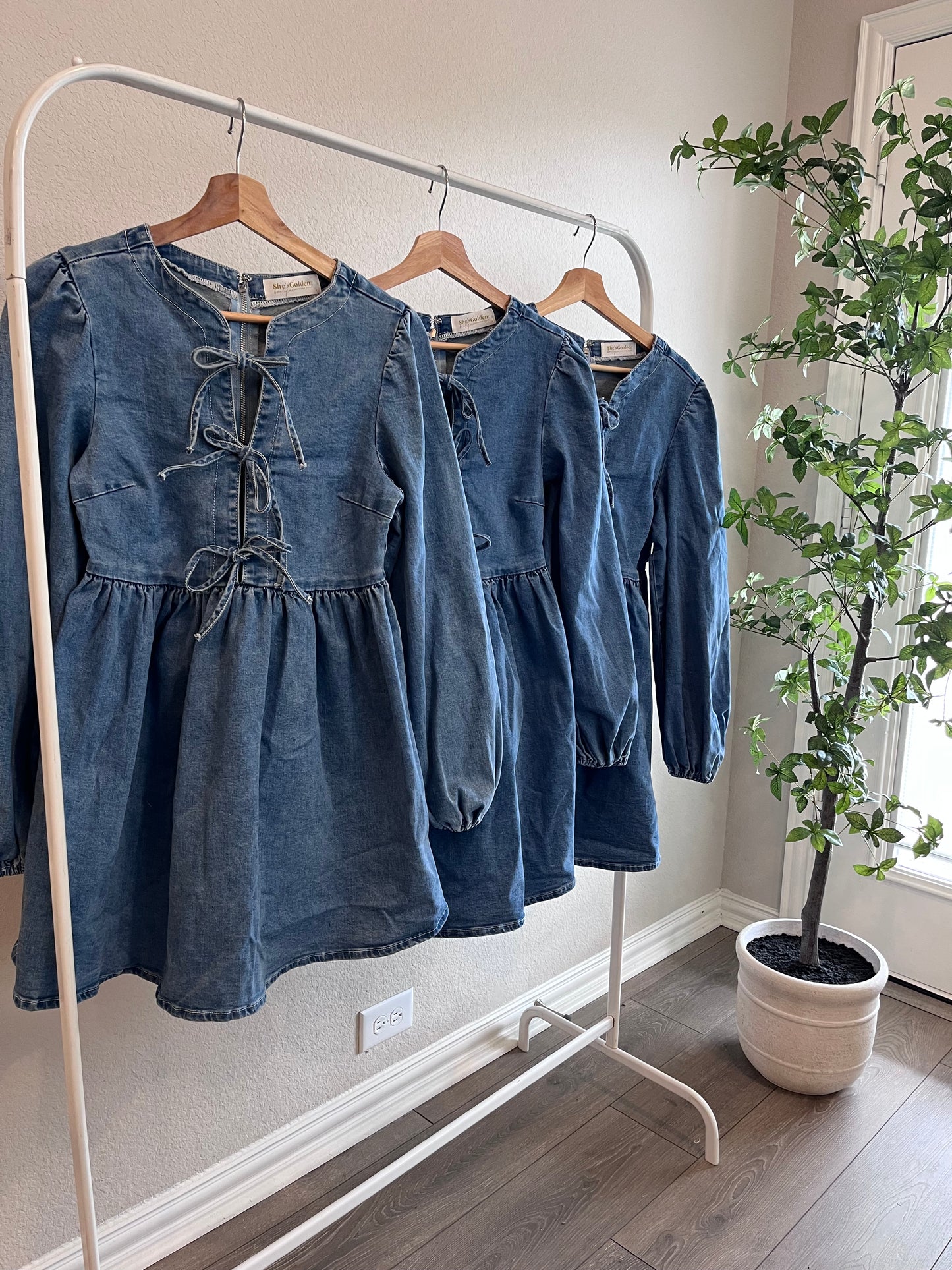 Sweetheart Denim Dress