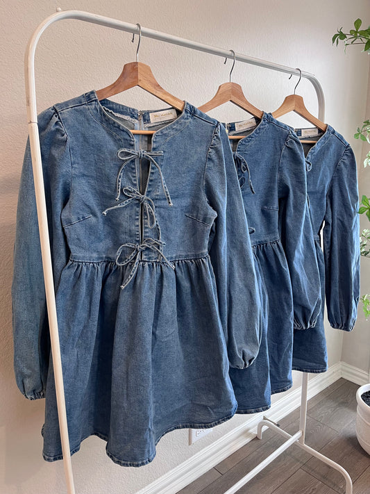 Sweetheart Denim Dress