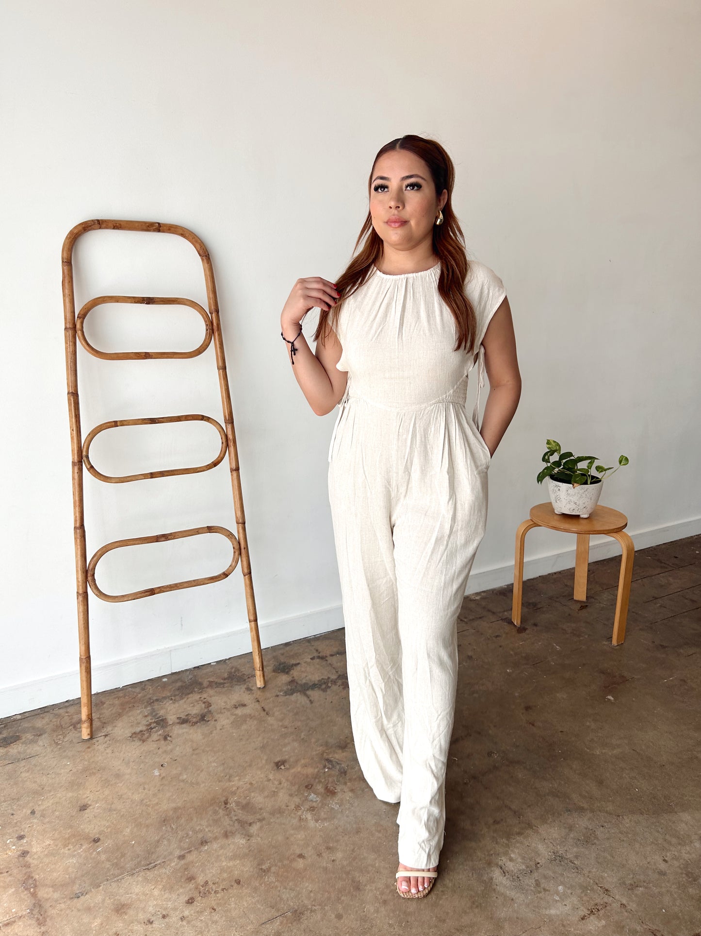 Sunlee Linen Jumpsuit