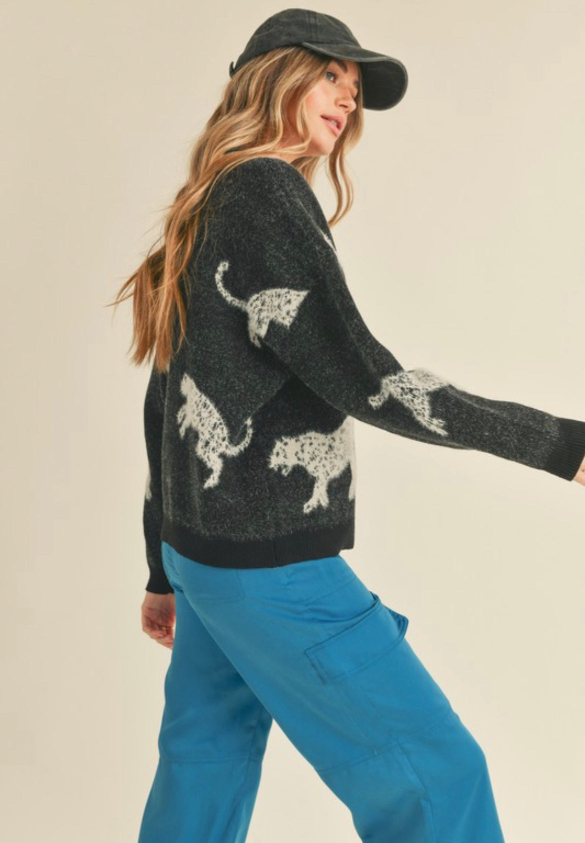 Winter Nights- Leopard Sweater